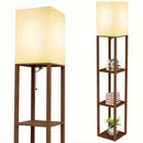 Luminária de Chão  com Prateleira