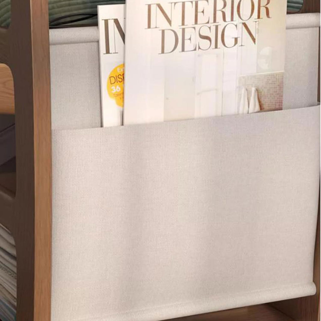 Mesa Lateral em Formato de C para sofá com Rodízios