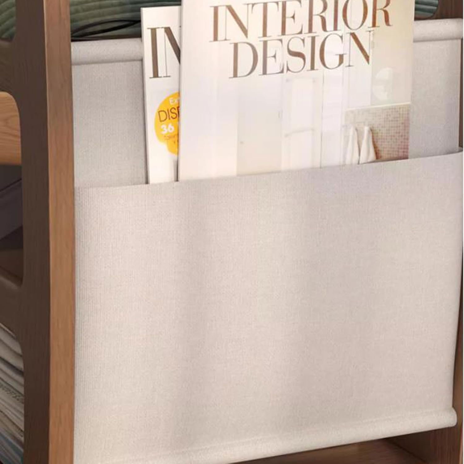 Mesa Lateral em Formato de C para sofá com Rodízios