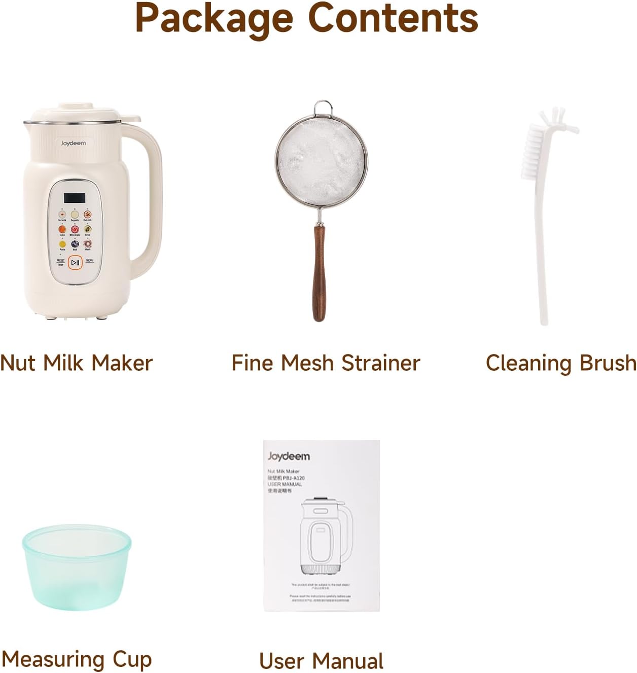 Joydeem Máquina de Leite Vegetal + Nutri Blender + Cooker inteligente.