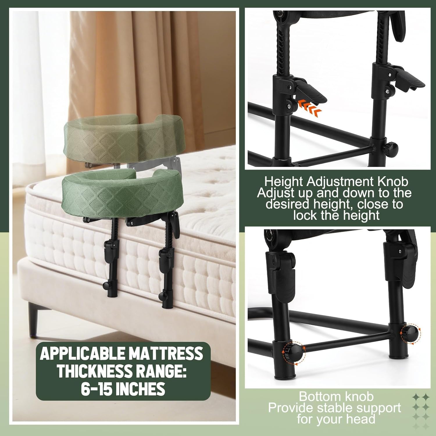 Encosto de Cabeça Massageador LIARTY para Cama