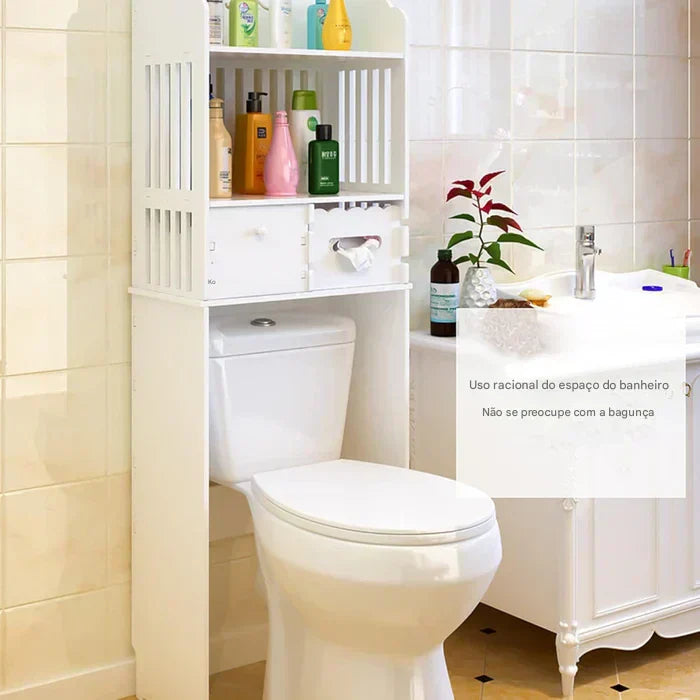 Armário de Armazenamento Sobre o Vaso