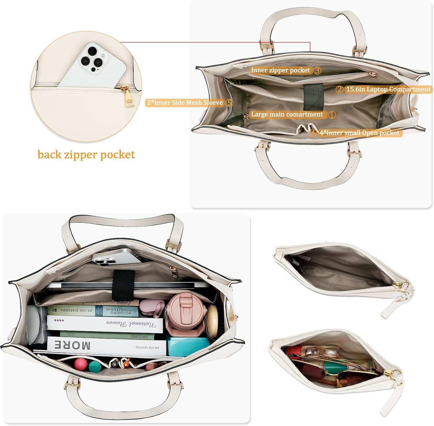 Bolsa Térmica Para Almoço Com Compartimento Para Trabalho