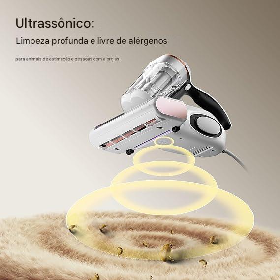Aspirador de Ácaros com Sensor de Ácaros e Tela Digital 500W - Bivolt