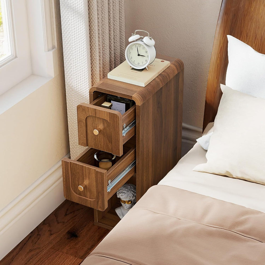 Mesa de Cabeceira Slim com 2 Gavetas