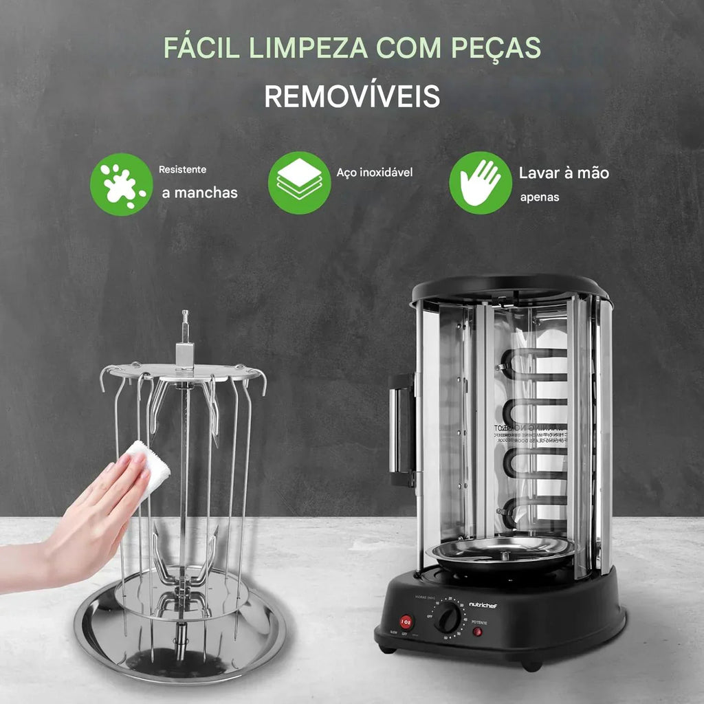 Forno Giratório Vertical NutriChef