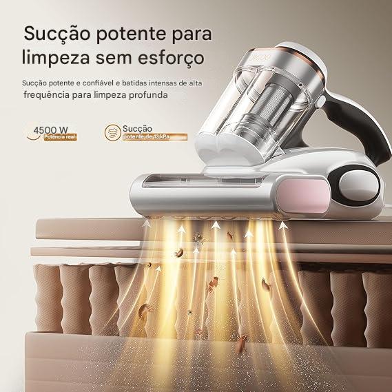 Aspirador de Ácaros com Sensor de Ácaros e Tela Digital 500W - Bivolt