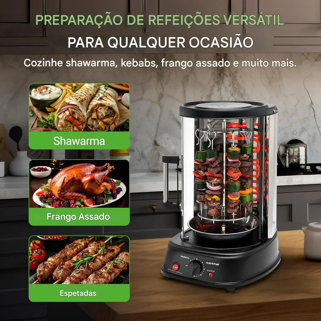 Forno Giratório Vertical NutriChef