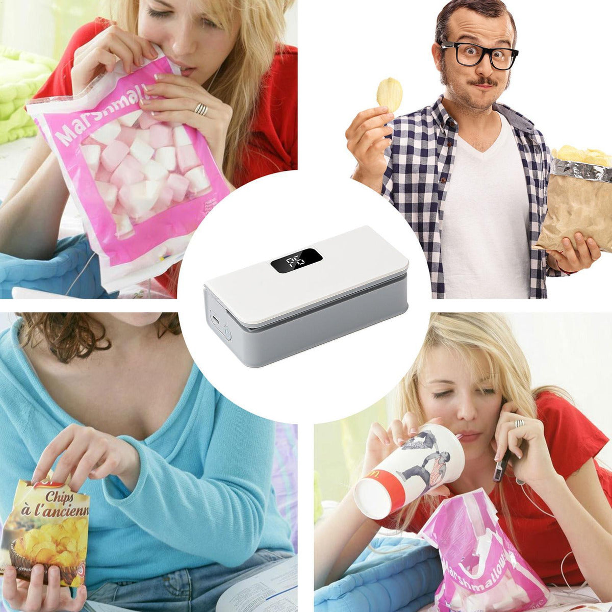 Mini Seladora de Sacos Plásticos – Seladora e Cortadora de Sacos 2 em 1