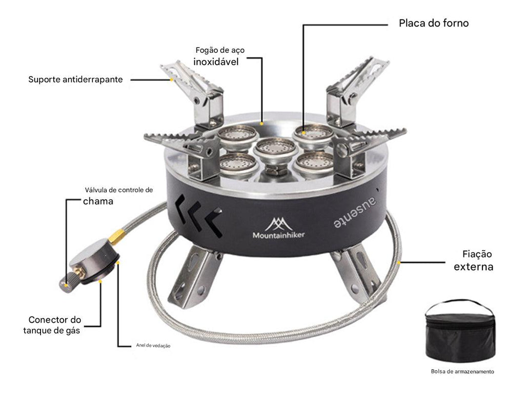 Forno De Alta Potência Para Camping