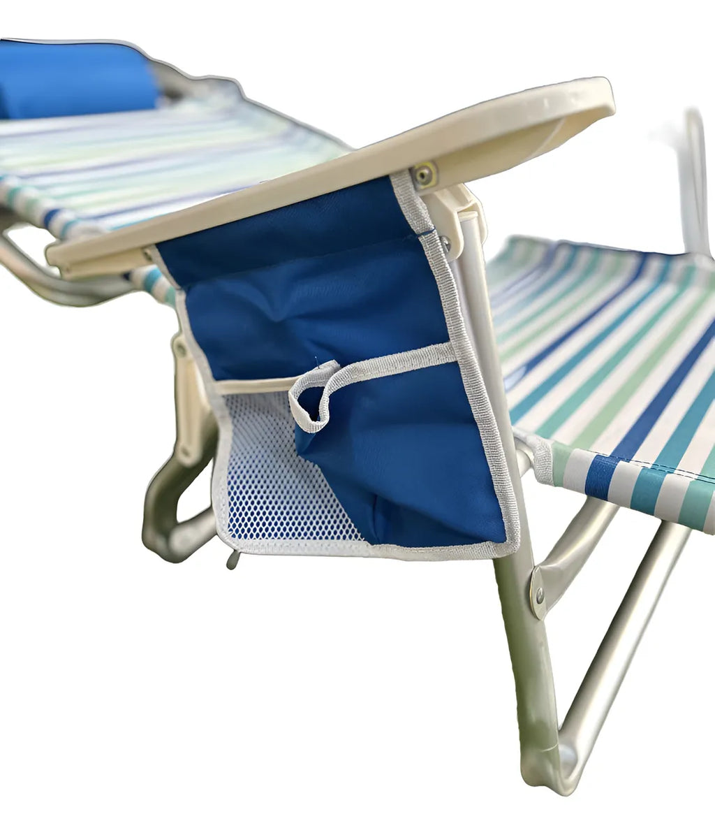 Cadeira Reclinável de Praia Alta Capri Camping Piscina