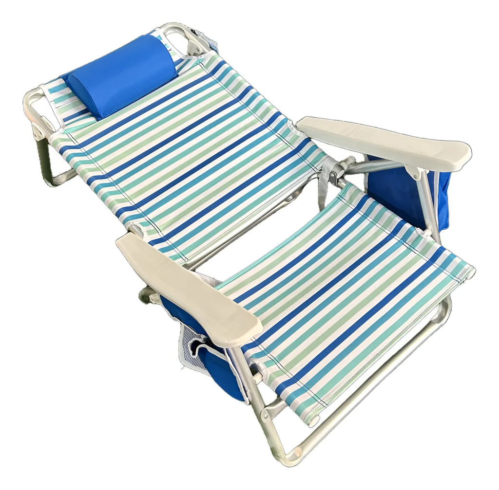 Cadeira Reclinável de Praia Alta Capri Camping Piscina