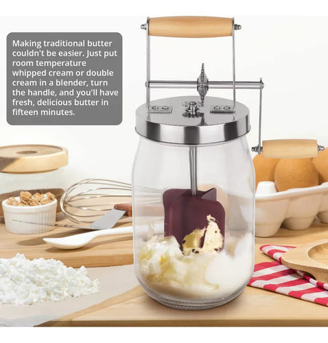 Batedor de Manteiga Manual com Manivela