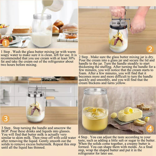 Batedor de Manteiga Manual com Manivela