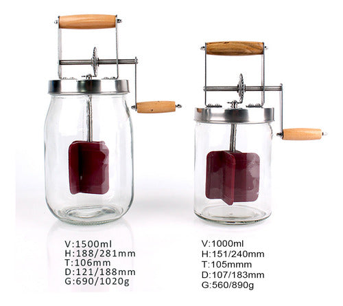 Batedor de Manteiga Manual com Manivela