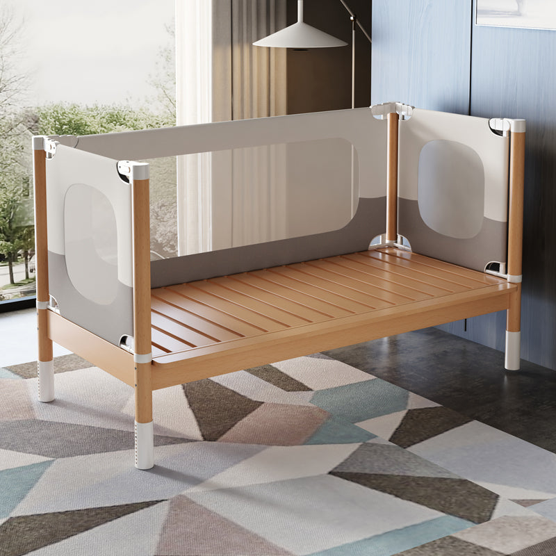 Suole Children's Bed Baby Bed Solid Wood Wide Side Flat Connect Large Bed Seamless Adjustable Guardrail Kids Bed