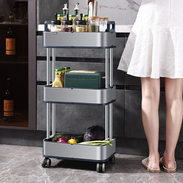 Organizador Móvel em Aço Inoxidável