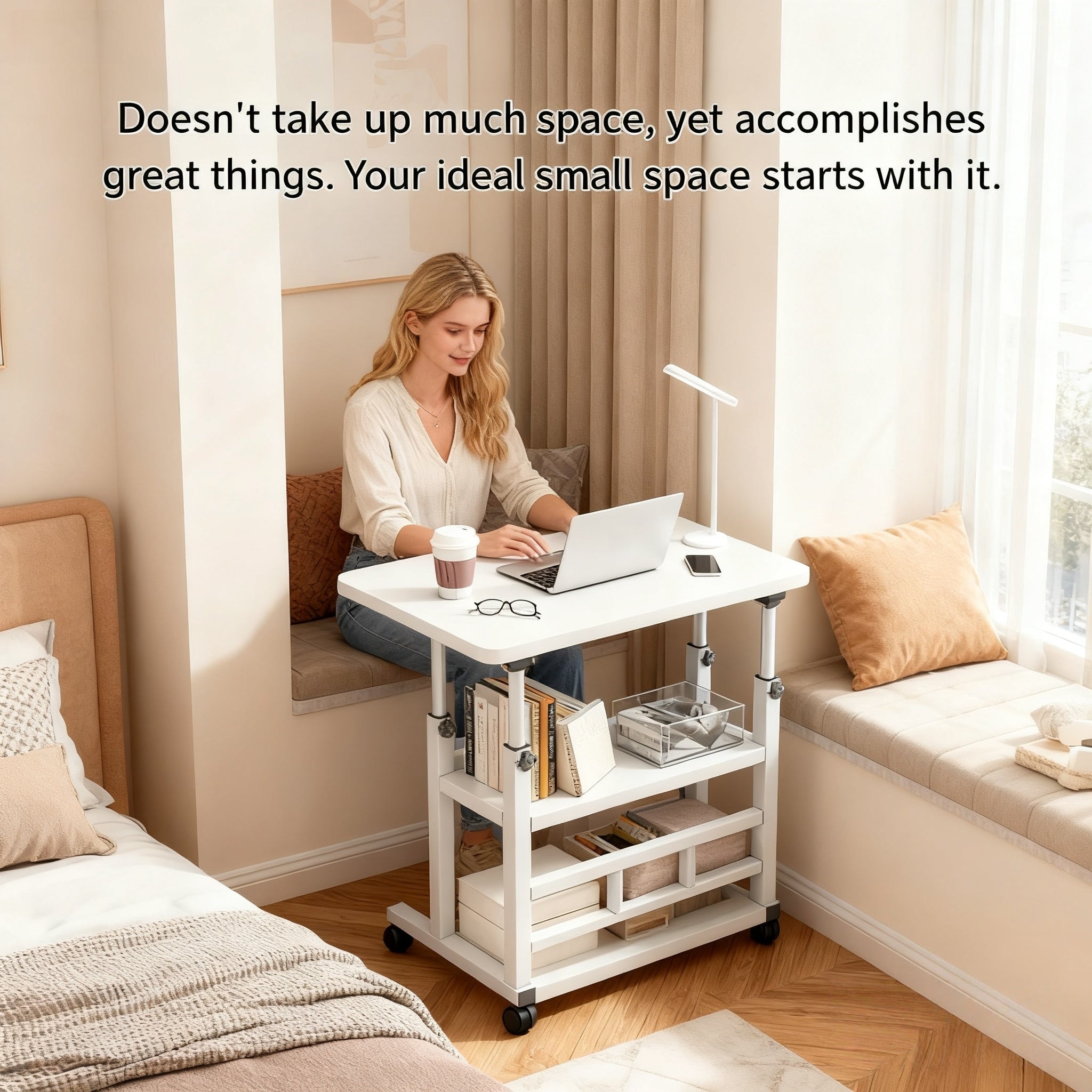 Estação de Trabalho Flexível com Ajuste de Altura – Mesa de Escritório Moderna e Funcional