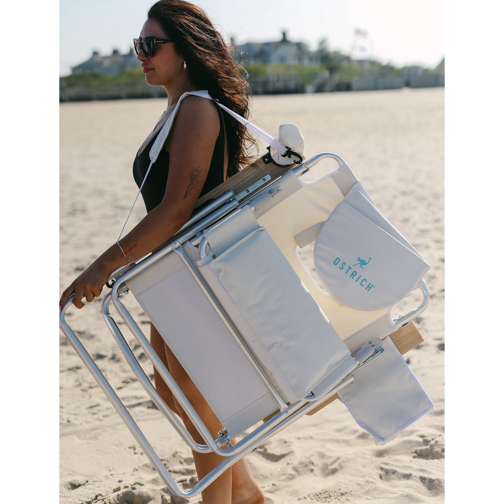 Cadeira Lounge Reclinável Ostrich Deluxe, 3 Em 1 Dobrável