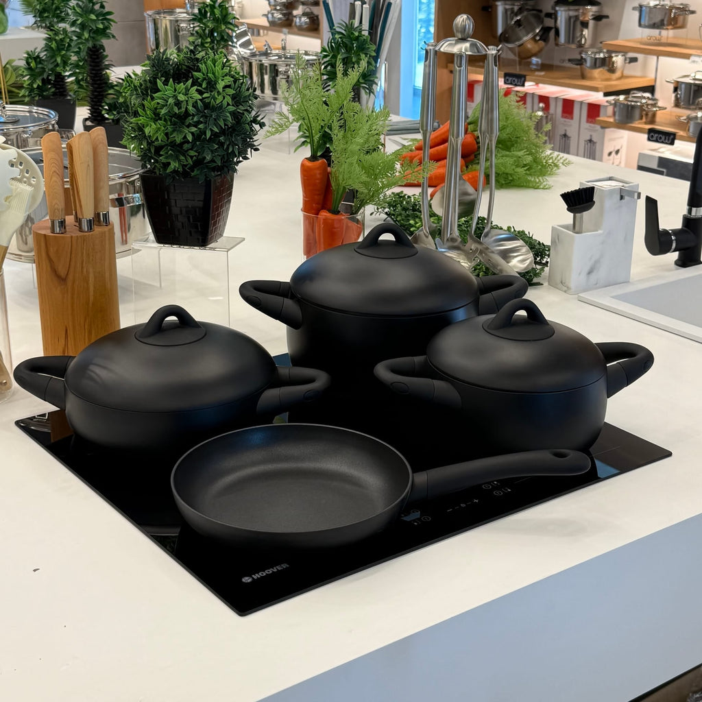 Jogo de Panelas Dolce de 7 Peças com Corpo Revestido em Ferro Fundido